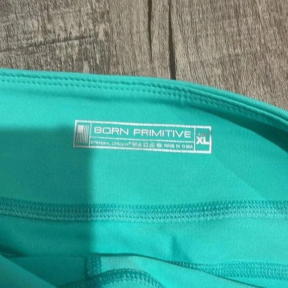 Born Primitive - Booty Activewear Shorts - Size XL - Bluish/Green - Picture 7 of 9